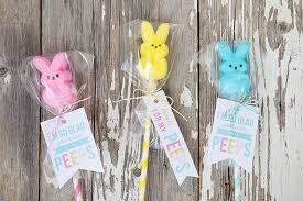 These little bunny soaps are amazing. Peeps Pops With Free Printable Easter Gift Tags