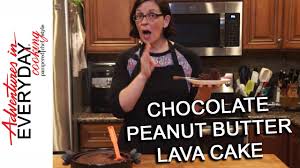 chocolate peanut er lava cake