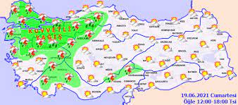 Türkiye hava durumu haritası 2021. Turkiye Genelinde Onumuzdeki 5 Gun Hava Meteoroloji Genel Mudurlugu
