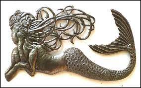 Mermaid Metal Art Haitian Metal Art