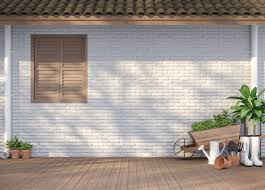 how to paint an exterior brick wall
