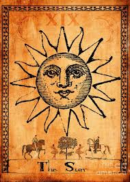 Tarot Card The Sun Greeting Card