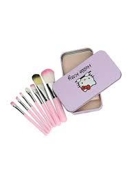 o kitty pack of 7 makeup brushes