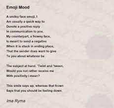 emoji mood emoji mood poem by ima ryma