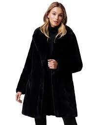 Forever New Alexis Fur Coat Myer