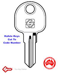 hafele cabinet keys cut to code number