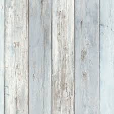 Grey Blue Wood Effect Wallpaper
