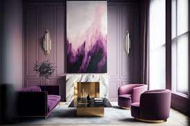 Modern Living Room Purple Images