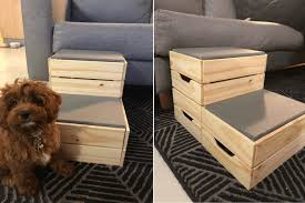 Dog Steps From Ikea Crates