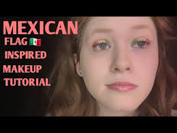 mexican flag inspired makeup tutorial
