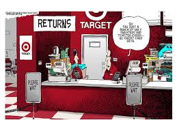 editorial cartoon target credit card