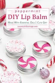 diy peppermint lip balm recipe with