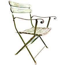 French Folding Garden Chair 19th Century