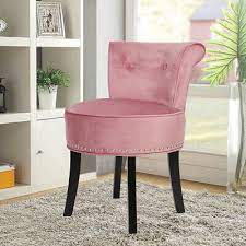 Pink Velvet Accent Chair Living Room