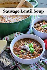 sausage lentil soup katie s cucina