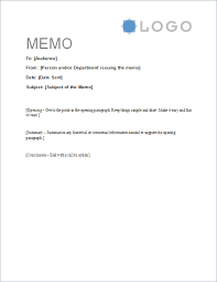 Free Memorandum Template Sample Memo Letter