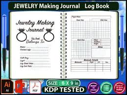 jewelry making journal logbook kdp