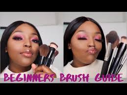 makeup brush guide with demonstrations