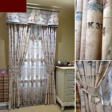 Chic And Vintage Printing Nautical Fabric Curtains No Include Valance