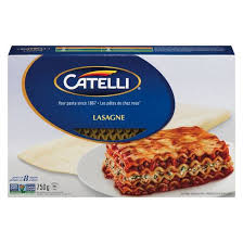 catelli pâtes alimentaires lasagne 750