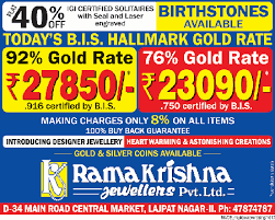 bis hallmark gold rate 92 gold rate