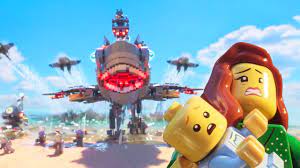 The LEGO Ninjago Movie Video Game Chapter One Lord Garmadon's Giant Shark  Mech Attacks NinJago City! - YouTube