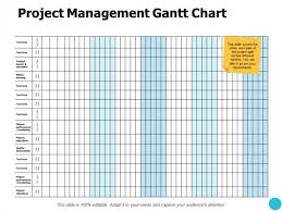 Project Management Gantt Chart Slide Ppt Powerpoint