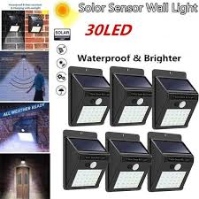 30 Led Solar Powered Wall Light