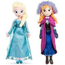 Búp Bê Nhồi Bông Hình Công Chúa Elsa & Anna