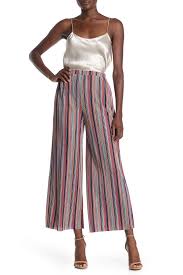 19 Cooper Striped Pull On Pleated Crop Pants Nordstrom Rack