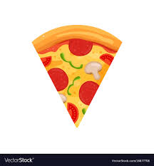 pizza slice sign cartoon royalty free
