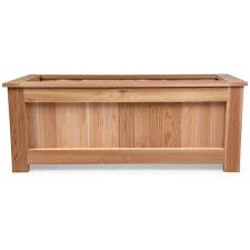 rectangular cedar planter box kit