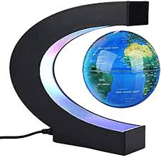 Magnetic Levitation Floating Globe World Map with Led Light Desktop  Decorations Unique Geography Gifts (Blue), Geographic Globes - Amazon Canada