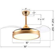 36 In Led French Gold Retractable
