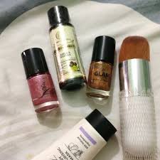 makeup brush nail polish hair cleanser