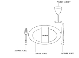 dinner table setting
