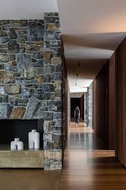 stone walls found throughout this house