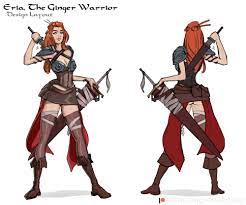 OC] Eria, The Ginger Warrior : r/characterdrawing