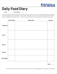 Printable Food Journal For Weight Loss Download Them Or Print