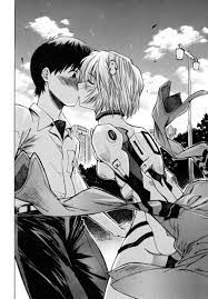 Shinji kisses
