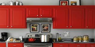 Check this red kitchen cabinets video. Beautifully Colorful Painted Kitchen Cabinets