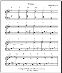 Print and download canon in d (easy piano solo with chords) sheet music. The Pachelbel Canon In D For Beginners Free Printable Sheet Music