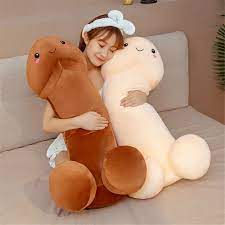 Long Cotton Funny Dick Doll Plush Penis Toy Soft Stuffed Comfort Sleeping  Pillow 