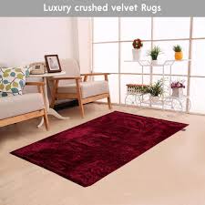 cottonpion luxury crushed velvet rug