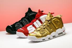 Supreme x nike air more uptempo metallic gold/white one of the comfiest shoes i've had, worn only a few times as now my feet have grown up a size. Ø£Ù†Ø§ ØºÙˆØ§ØµØ© Ù…Ø´Ù…Ø³ Nike Air Uptempo X Supreme Cabuildingbridges Org