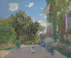 At Argenteuil 1873 By Claude Monet