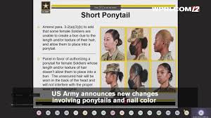 army rules for ponytails nail color