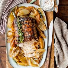 roast pork loin with apples juls kitchen