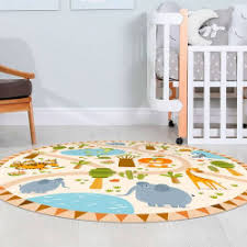 zoo s children s round vinyl carpet
