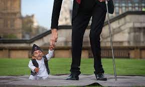 The world's tallest man and the world's shortest woman met in egypt on saturday to attend a press conference of guinness world. Did You Know The Shortest Man On Earth Is 21 5 Inches Tall